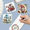 thumbnail image 3 of 6 Packs 5D Diamond DIY Painting Christmas Cards Kits for Adults Christmas Tree Elk Snowman Diamond Art Greeting Cards Merry Christmas Cards Art Craft Gifts for Family and Friends, 3 of 10