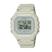 Casio Illuminator Light Gray Band Unisex Digital Sport Wrist Watch W-218HC-8AV