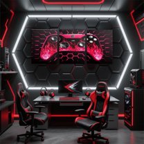 Manfei 3-Piece Video Game Wall Decor for Kids Teens Boys