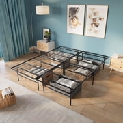 Boyd Sleep 14 Queen Size Metal Platform Bed Frame with No-Tool Assembly, Textured Anti-Slip Surface