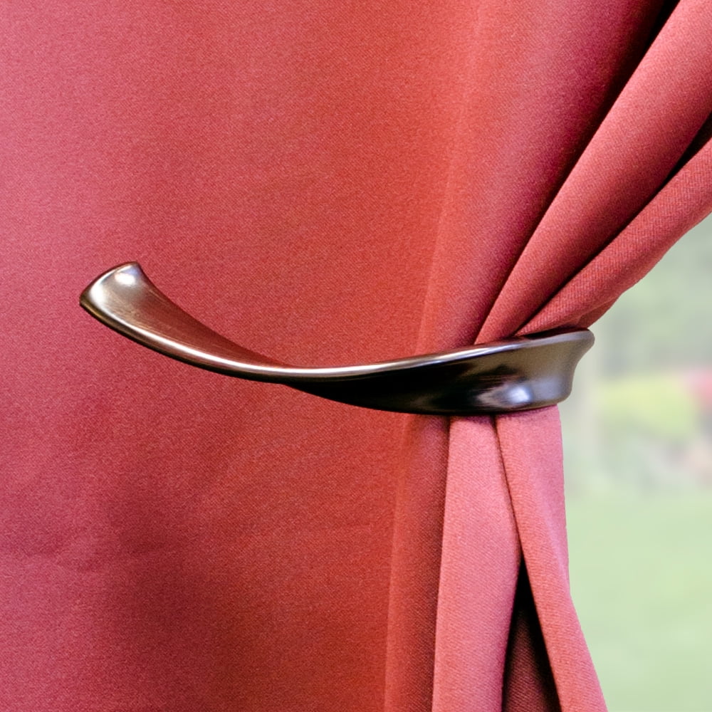 Lumino Plated Oil Rubbed Bronze Sashay Curtain Holdbacks (2 Count)