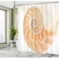 thumbnail image 5 of Ambesonne Ivory Shower Curtain, Curves Helix Design, 69"Wx70"L, Cream White, 5 of 5