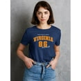 thumbnail image 2 of Virginia 86 Retro Sports T-Shirt Women -Image by Shutterstock, Female x-Large, 2 of 4
