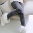 thumbnail image 3 of GYRATEDREAM Kids Girl Fall Winter Velvet Leggings Tight Stretch Warm Fleece Lined Pants 2-13 Years, 3 of 4