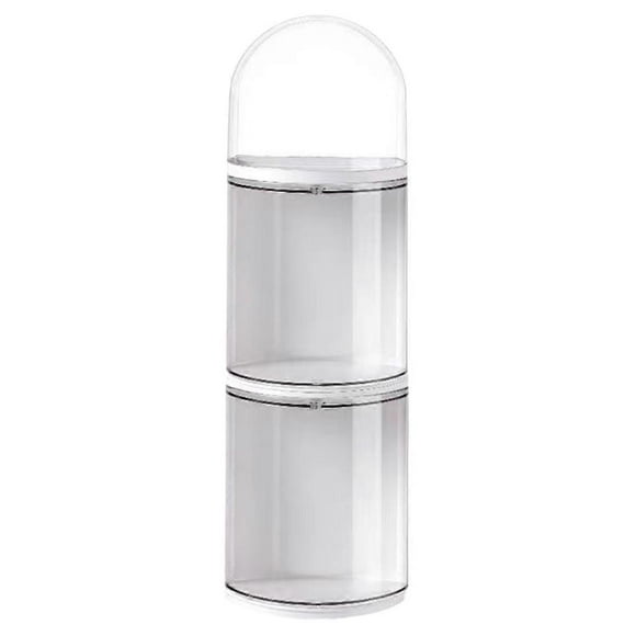 Boîte de Rangement pour Figurines Transparente Murale Boîte d'Exposition pour Poupées 3 Couches 11x35.5cm