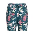 thumbnail image 3 of Yiaed Lilies Flowers for Men's Soft Sleep Pajama Short Lounging Pajama Shorts-Small, 3 of 8