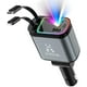 thumbnail image 1 of Cargador de coche retráctil Euro AL Car Accessories Starlight 4 en 1, cargador LED dinámico Starry Sky Roof, cables USB de carga rápida de 66 W, GlowCharge Pro de 240 W para hombre, SuperOne Cargador, 1 of 8