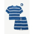 thumbnail image 2 of Free Assembly Girls Slouchy Terrycloth Cropped Tee and Shorts, 2-Piece Set, Sizes 4-18, 2 of 4