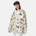 thumbnail image 3 of Balery Dogs Funny Pets Sudadera ligera de manga larga con capucha y protección solar UPF 50+ para hombre y mujer, ideal para pesca y running-3X-Large, 3 of 7