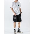 thumbnail image 4 of Niepce Inc Japanese Streetwear Emerald Tiger Graphic Embroidery T-shirts (Men's), 4 of 5