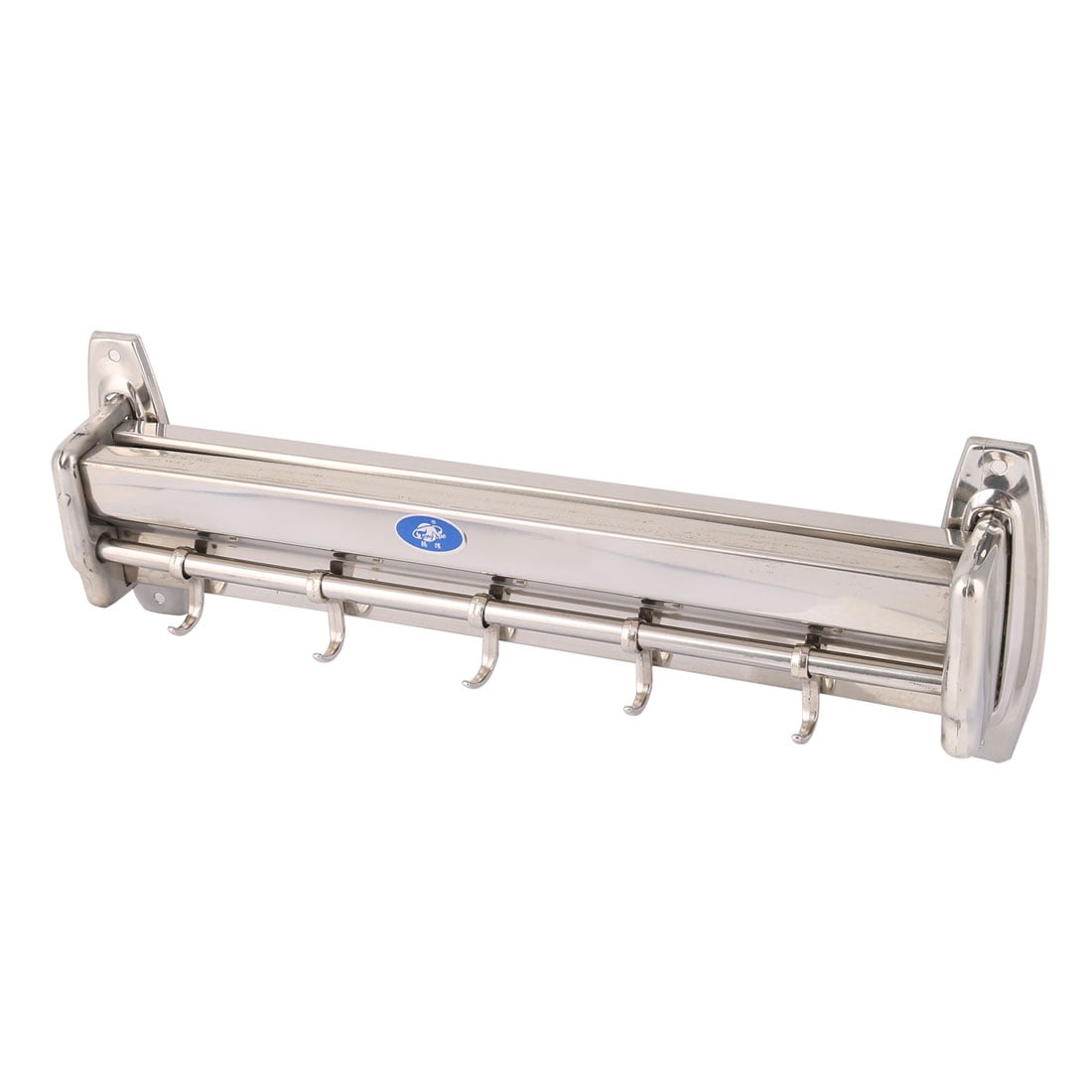 Unique Bargains Kitchen Stainless Steel Wall Mounted 5 Hooks Utensil Unique Bargains Kitchen Stainless Steel Wall Mounted 5 Hooks Utensil Rack Hanger Holder