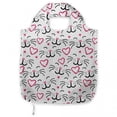thumbnail image 1 of Kittens Reusable Market Bag, Continuous Animal Pattern Funny Cat Faces Hearts Meow Whiskers Kitty, Printed Foldable Bag for Shopping and Grocery Large Capacity, Pink Charcoal Grey White, by Ambesonne, 1 of 4