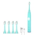 thumbnail image 1 of Electric Rechargeable 4 Brush Heads USB Charging 5 Modes with Smart Timer High Frequency & Soft Bristles Adults Kit, 1 of 7