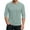 Turquoise_#70104, variant on Homozy Mens Summer Casual 3/4 Sleeve Henleys T-Shirt Button Round Neck Raglan Shirts Light Blue 2XL