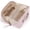 02-Baby Pink, variant on MORAVE Black Open Flat Toiletry Bag, Portable Water-resistant Cosmetic Case, Puffy Padded Make Up Organizer Pouch, Travel Makeup Bag for Women for Toiletries, Brushes