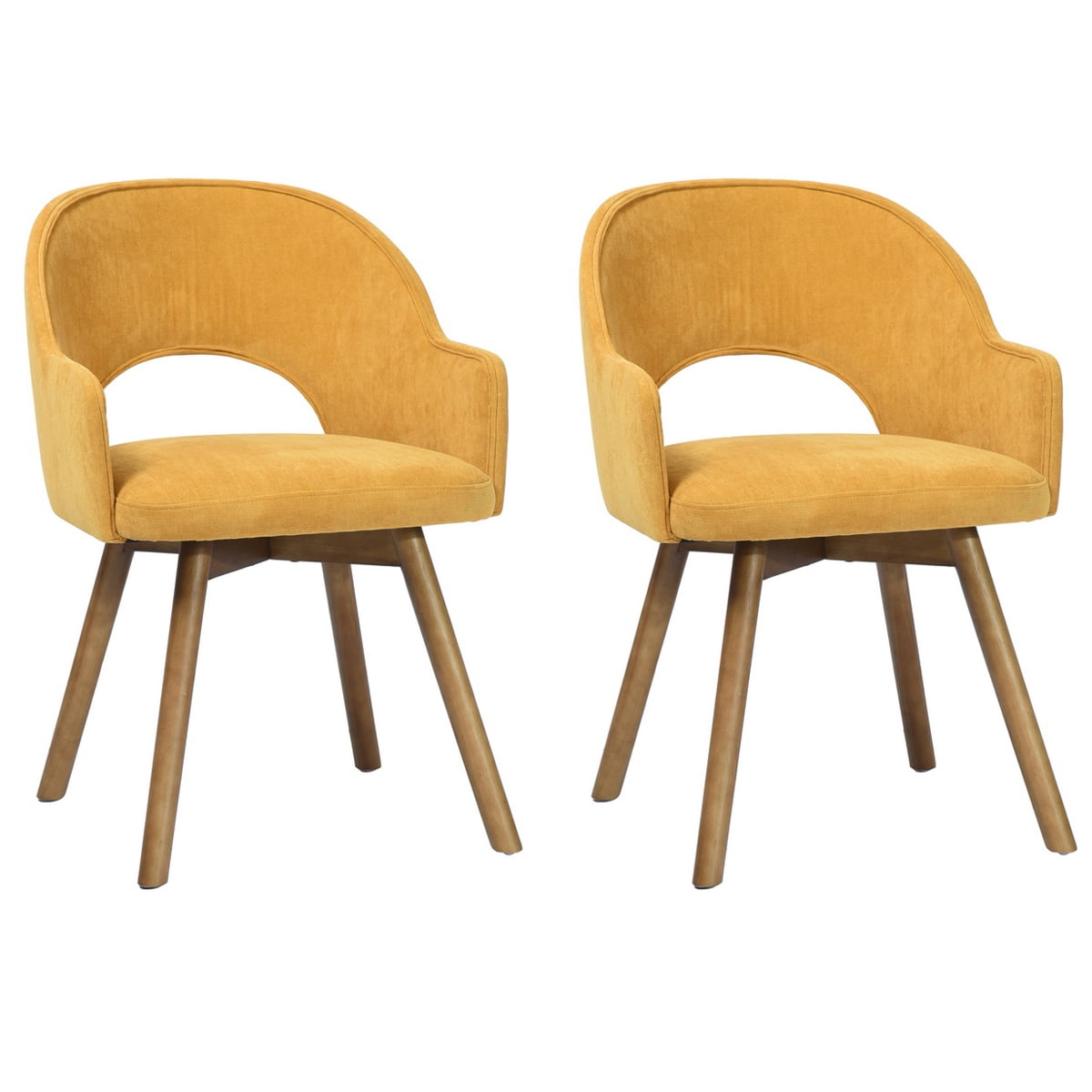 Houseinbox Accent Chairs Set of 2 Mid Century Modern Dining Chairs