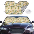 thumbnail image 2 of Haiem Lemon Car Windshield Sun Shade - Blocks UV Rays Sun Visor Protector, Sunshade to Keep Your Vehicle Cool, Universal Fit SUV Van Sedan-Medium, 2 of 7