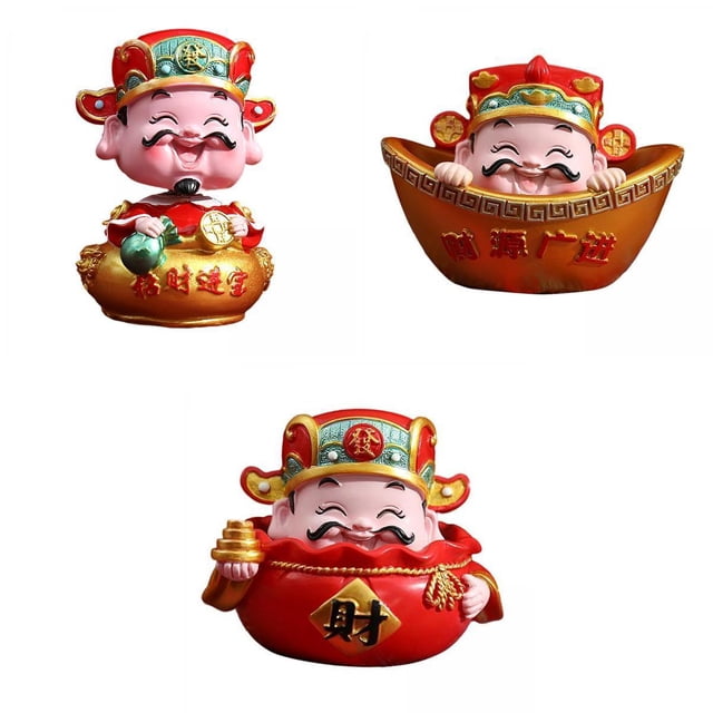 3x estatuil china dios de estatua hogar dormitorio decoración de escritorio perfecl Estatuilla Estatua