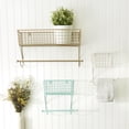 thumbnail image 3 of DII Rustic Farmhouse Bathroom Decor, Metal Storage, Large Towel Bar, Antique White, 3 of 3