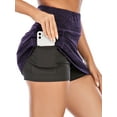 thumbnail image 3 of Women's Athletic Pleated Sports SkirtGolf Skirt with Inner Shorts Pocket Running Tennis Workout Skorts, 3 of 8