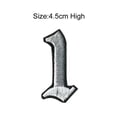 thumbnail image 1 of Gothic Letters Embroidery Iron On Patches Color Optional Alphabet Appliques For Clothing Decor, 1 of 6