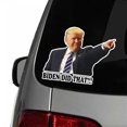 thumbnail image 3 of Biden Hizo Esa Calcomanía Pegatinas Joe Biden Hice Eso Pegatinas Impermeables Para La Ventana Del Coche Taza Casco Portátil Equipaje Pared 100 Uds Sweethay AP006091-00, 3 of 6