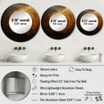 thumbnail image 4 of Designart "Solar System With A Bronze Black Hole" Our Solar System Rund Mirror For Wall Decor - Large Yellow Round Print Mirror - Round Astronomy Mirror - Wall Mounted Round Large Mirror - 29" x 29", 4 of 6