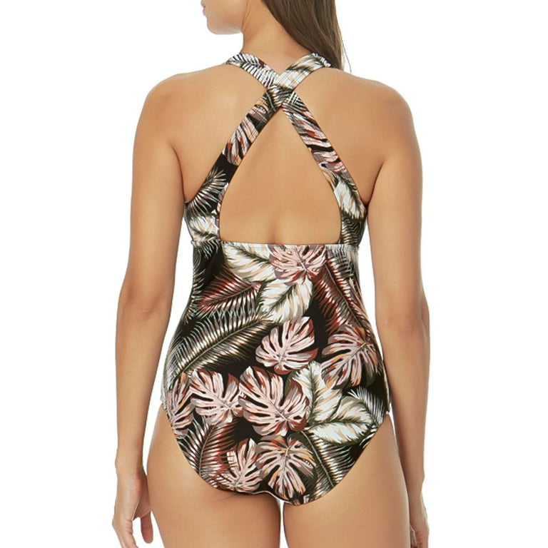 Iedereen Gedachte behang HURLEY Ladies One Piece Swimsuit in Scattered Palm, XXL - Walmart.com