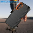 thumbnail image 3 of For Samsung Galaxy A16 5G Case with Built-in Screen Protector and Belt-Clip Holster, Tekcoo Military Grade Shockproof Rugged Full Protective Phone Case Kickstand Cover for Galaxy A16 5G - Orange, 3 of 10