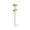 C004- Yellow, variant on Metal Bird Bath, Sunflower 25 Inch Flower Bird Bath, Glass Decorative Top Hummingbird Bath, Garden 2 Piece Flower Bird Bath Stakes for Outside, Sunflower Yellow Tone Freestanding