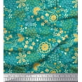 thumbnail image 1 of Soimoi Cotton Duck Fabric Heart & Floral Artistic Decor Fabric Printed Yard 56 Inch Wide, 1 of 3