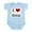 Sky Blue, variant on CafePress - I Love Oma Infant Bodysuit - Baby Light Bodysuit, Size Newborn - 24 Months
