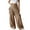 Khaki, variant on Fgnfyis Casual High Waisted Wide Leg Pants Comfortable Flowy Trousers with Pockets for Everyday Wear Women's Wide Leg Pants with Elegant Design Khaki M