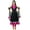 Black & Pink, variant on Atasi Womens Readymade Black Anarkali Suit With Dupatta Salwaar Kameez