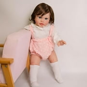 iCradle Lifelike Reborn Baby Dolls Girl - 26 inch Realistic Toddler Princess Girl Blue Eyes Real Life Standing Bebe Toy Xmas Gift