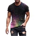 thumbnail image 2 of Weiqiqre Chandails pour Hommes T-Shirt Graphique 3D Nouveauté Chemises pour Hommes Décontracté Col Rond Manches Courtes Hauts T-Shirts, 2 of 5
