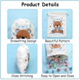 thumbnail image 2 of Bear Theme Party Favors Bags, 12pcs Blue Goody Bags for Kids Birthday, Blue Bear Gift Bags Goody Bags Candy Goodies Treat Gift Bags With Drawstring for Baby Shower Bear Theme Party Supplies, 2 of 7