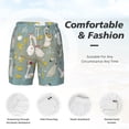thumbnail image 5 of Gaeub Cute Farm Birds Mens Swim Trunks Stretch Beach Shorts Quick Dry for Men Swim Shorts Swimwear with Pockets- Large, 5 of 9