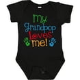 thumbnail image 3 of Inktastic My Grandpop Loves Me Boys or Girls Baby Bodysuit, 3 of 5