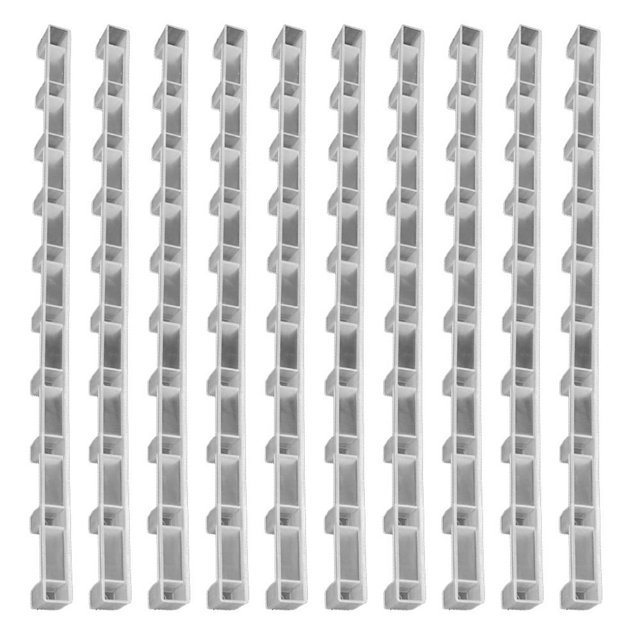 LEEYNEER 10 Pcs Outil d'Espacement en Plastique pour Cadre de Ruche Accessoire d'Apiculture en Nid d'Abeilles