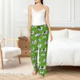 thumbnail image 4 of Fotbe Cows With Calfs Green Pantalones de Pijama para Mujer, Pantalones de Dormir, Pantalones Pj con Cordón y Bolsillos-Medium, 4 of 6