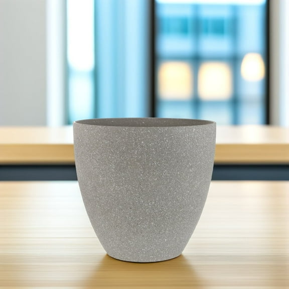 HEMOTON  Planter Large Resin Flower Pot Garden Decoration Desktop