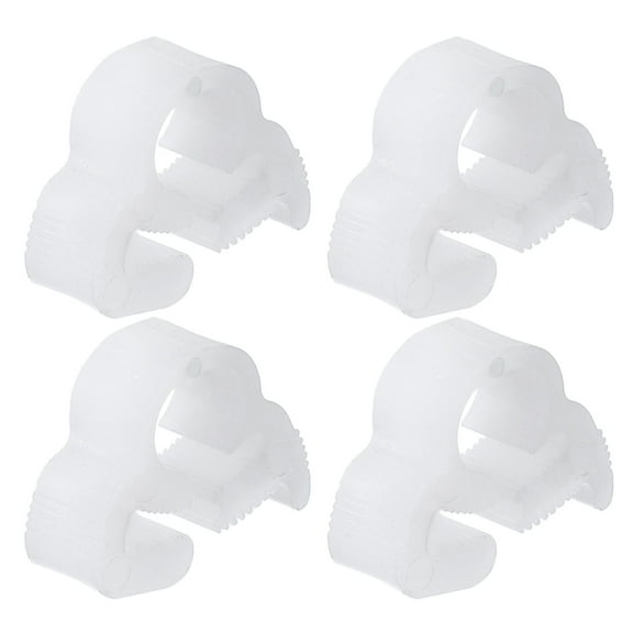 Uxcell 4 Pcs Plastic Hose Clamps, 1/4 Inch Heavy Duty Speedy Double Snap Grip Ratcheting Adjustable Clamp