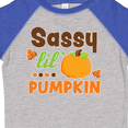 thumbnail image 4 of Inktastic Thanksgiving Sassy Lil Pumpkin with Fall Leaves Girls Toddler T-Shirt, 4 of 5