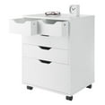 thumbnail image 4 of Pemberly Row Armoire Mobile de Rangement Transitionnelle en Bois d'Ingénierie, Blanc, 4 of 19