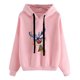 thumbnail image 1 of Sudadera de Cuello Redondo de Navidad Para Mujer Sudaderas Con Capucha Moda Casual Impreso Blusa de Manga Larga Bolsillo Pullover Tops Odeerbi ODB195542, 1 of 4