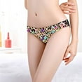thumbnail image 4 of Bigersell Crotchless Panties Clearance Women's Exotic Underwear Tangas Panty Style P-169 Spandex Thong Panties No Show Thongs Ladies Briefs High Waist Women's Panties Multicolor M, 4 of 8