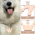 thumbnail image 4 of Miangastore 6pcs Crown Shape Blank Dog Tags Engraved Pet Id Tags For Cats Dogs Personalized Loss Pendant Mirror Finish, 4 of 8