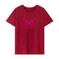 thumbnail image 1 of Camiseta de mujer de verano elegante cuello redondo para deportes calle desplazamientos senderismo SG, 1 of 7