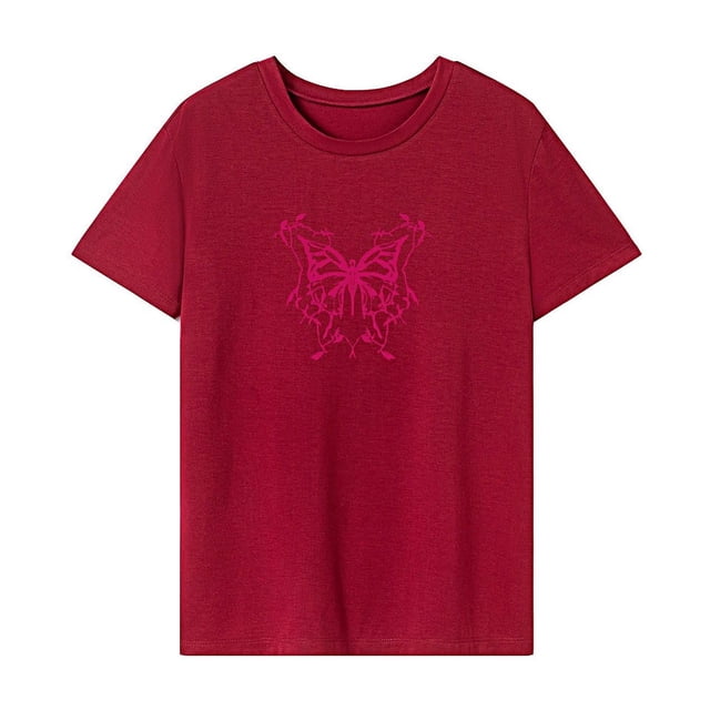 Camiseta de mujer de verano elegante cuello redondo para deportes calle desplazamientos senderismo SG